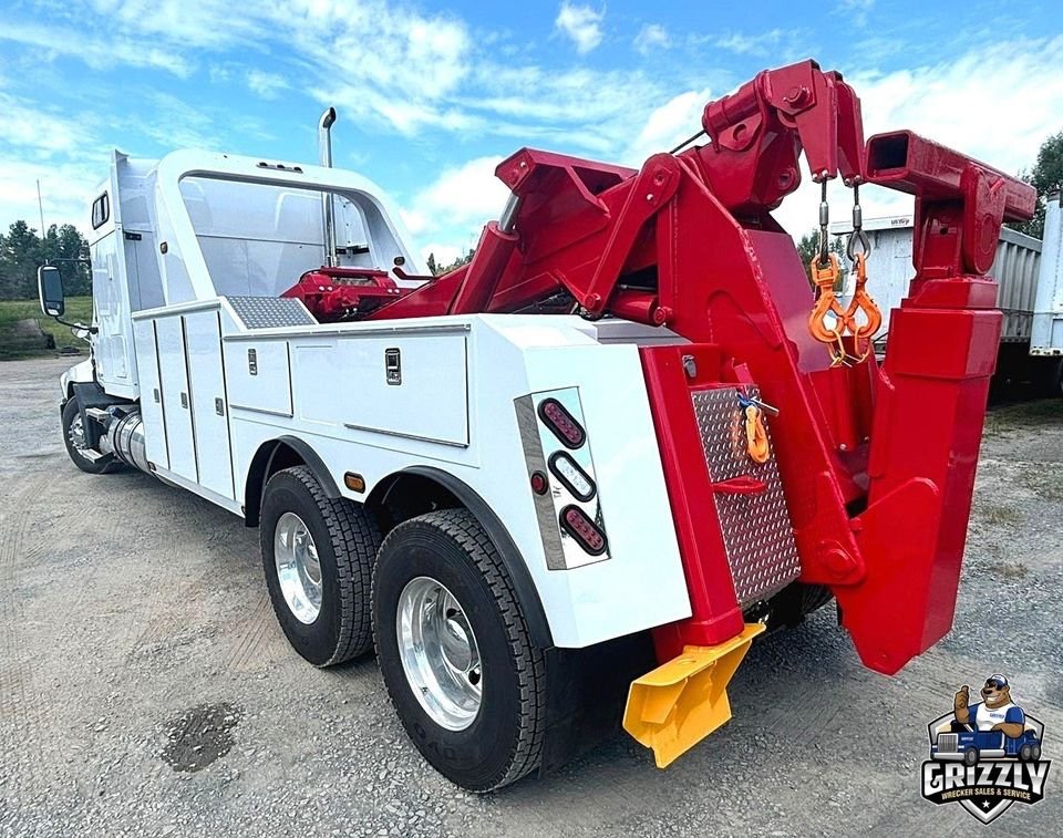 Truck: 2014 Mack CXU613 Chassis 60 in. Sleeper Mack 505 HP Manual 18-Sp Transmission 46 Rears on Air Ride 14,000 lb. Front New Double Frame 58,000 GVW 80,000 Combination Mileage: 512, 091 All New Tires – 11R22.5 6 New Aluminum Wheels New Brakes & Drums New Shocks New Paint New Windshields New Headlight Assemblies New Door Gaskets New PTO